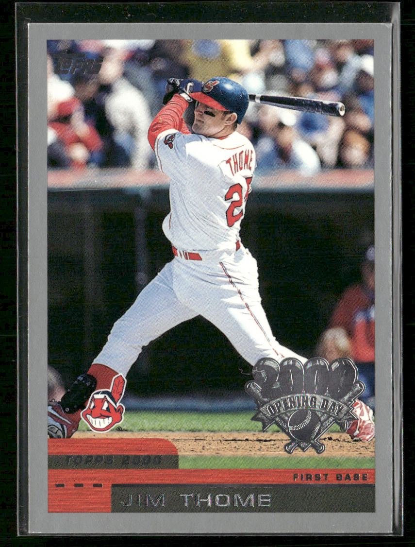 Jim Thome 2000 Topps Opening Day #130 Cleveland Indians front