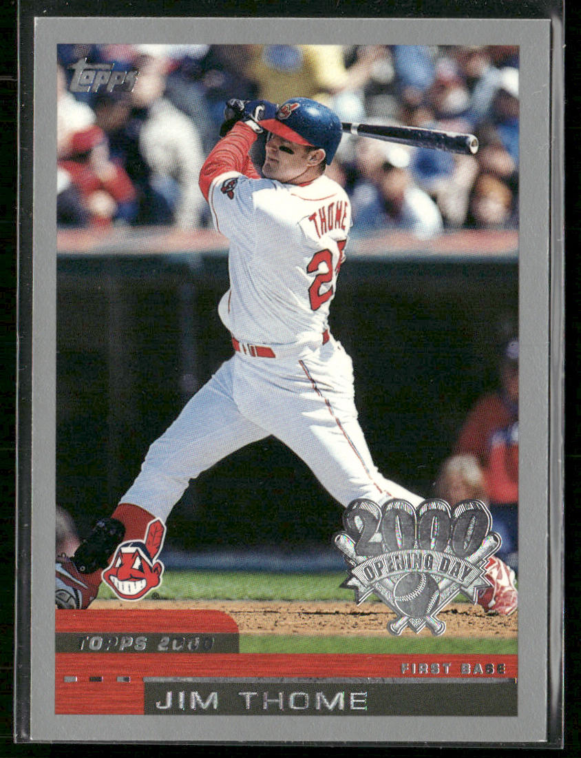 Jim Thome 2000 Topps Opening Day #130 Cleveland Indians front
