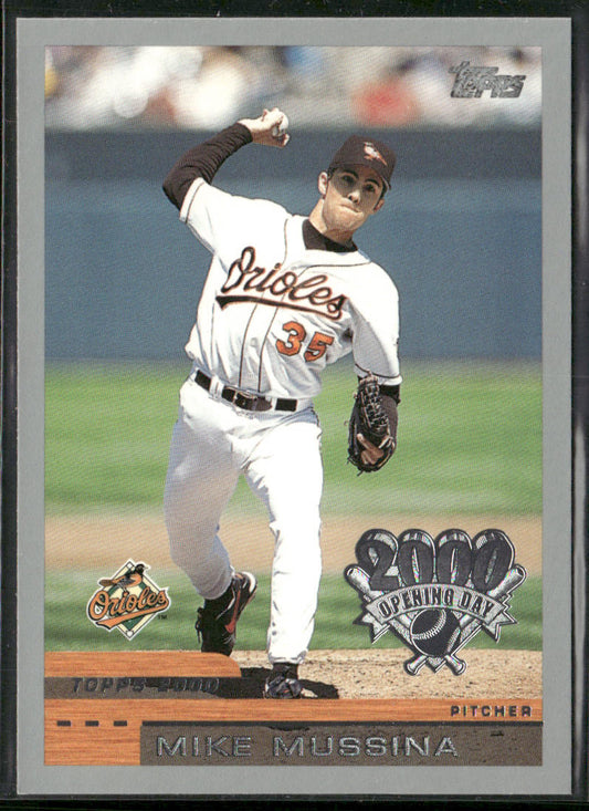 Mike Mussina 2000 Topps Opening Day #61 Baltimore Orioles front