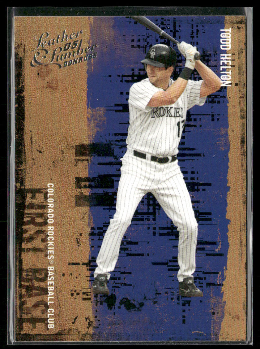 Todd Helton 2005 Donruss Leather & Lumber #128 Colorado Rockies
