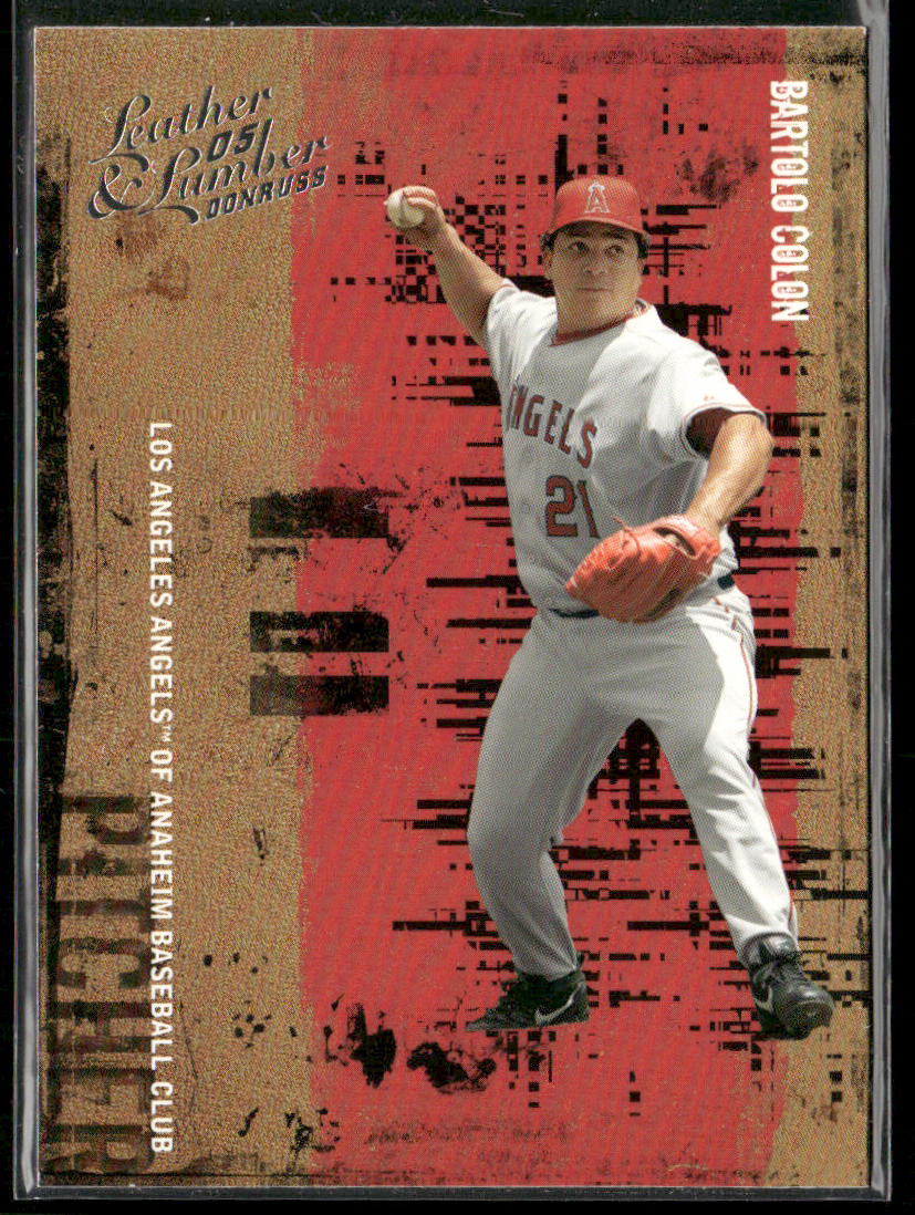 Bartolo Colon 2005 Donruss Leather & Lumber Silver #14 SN Los Angeles Angels