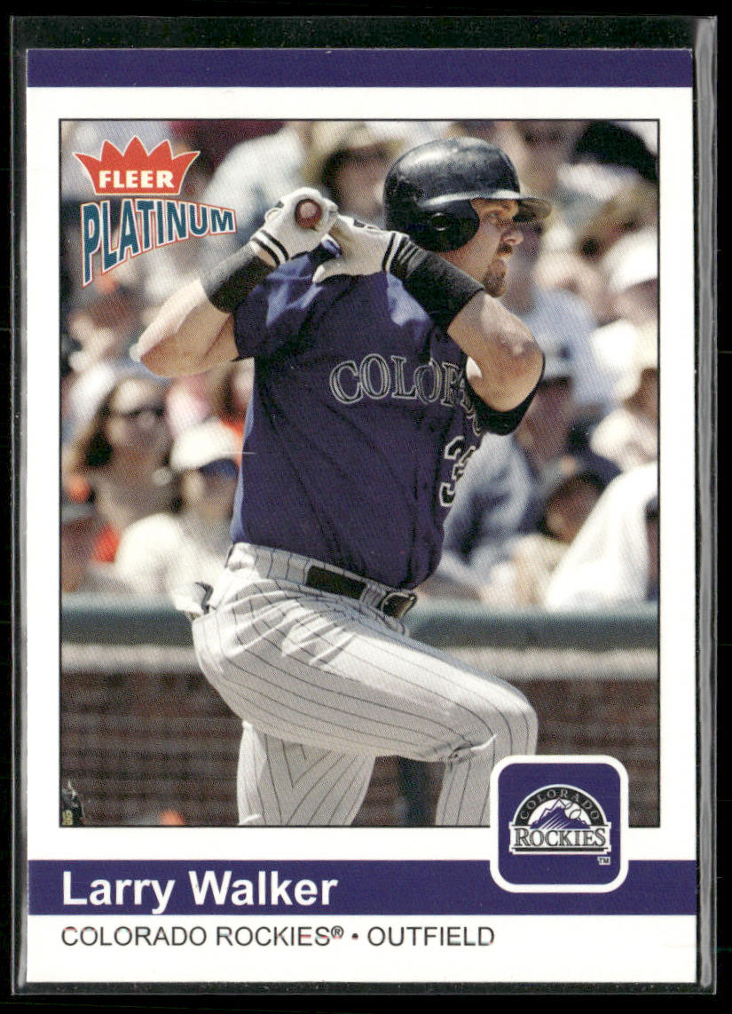 Larry Walker 2004 Fleer Platinum #33 Colorado Rockies