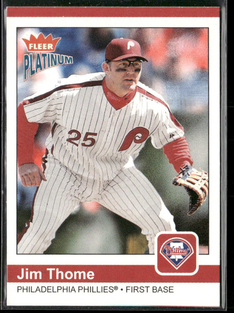 Jim Thome 2004 Fleer Platinum #99 Philadelphia Phillies