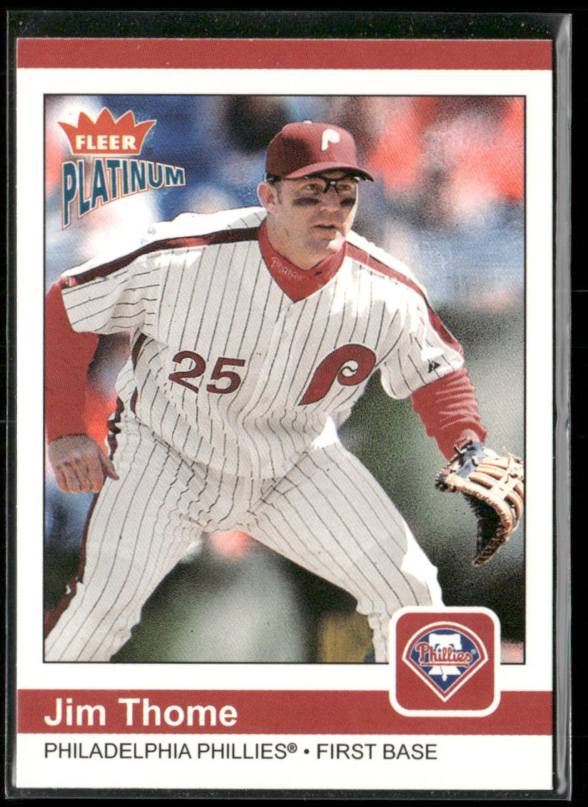 Jim Thome 2004 Fleer Platinum #99 Philadelphia Phillies front