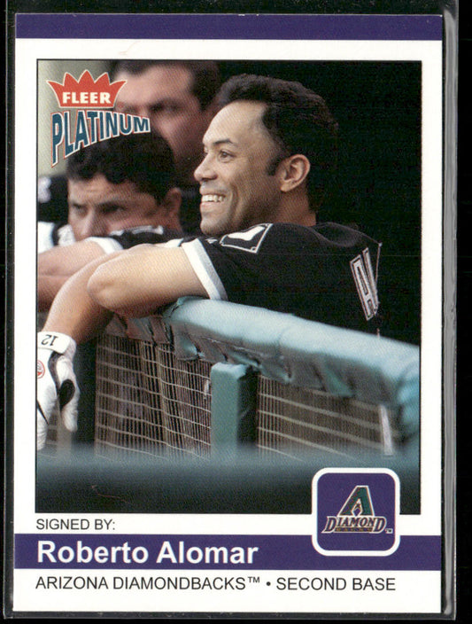 Roberto Alomar 2004 Fleer Platinum #101 Arizona Diamondbacks