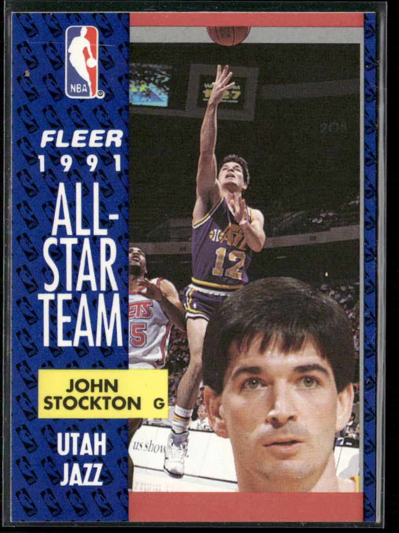 John Stockton 1991-92 Fleer #217 Utah Jazz