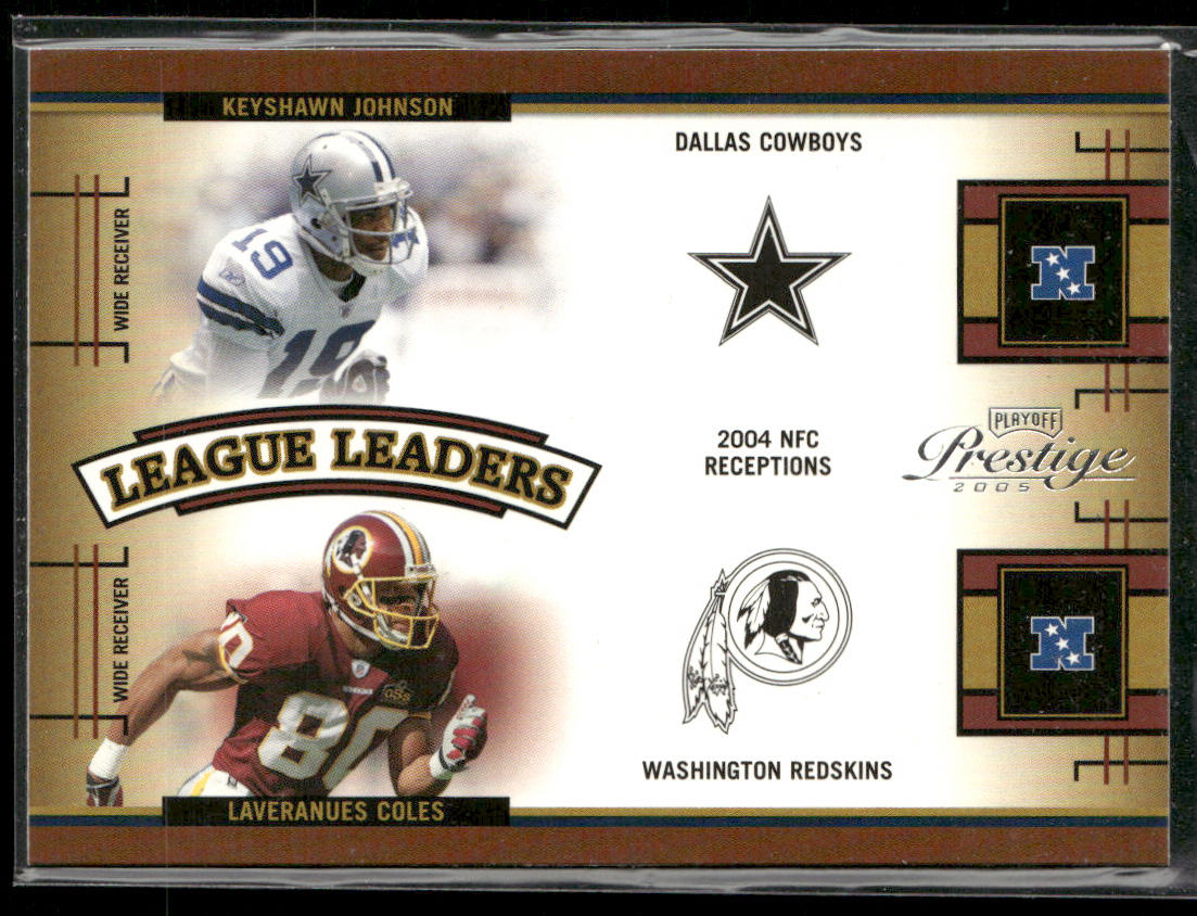 Keyshawn Johnson / Laveranues Coles 2005 Playoff Prestige League Leaders #LL-15