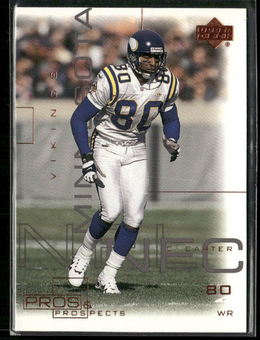 Cris Carter 2000 Upper Deck Pros & Prospects #47 Minnesota Vikings front
