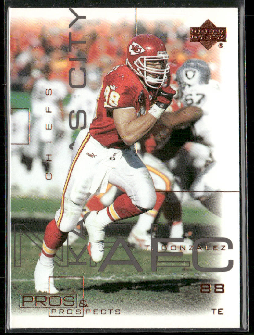 Tony Gonzalez 2000 Upper Deck Pros & Prospects #41 Kansas City Chiefs
