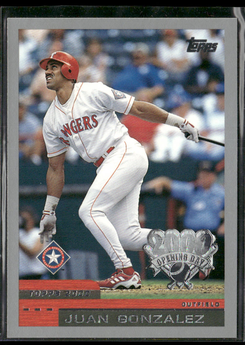 Juan Gonzalez 2000 Topps Opening Day #20 Texas Rangers front