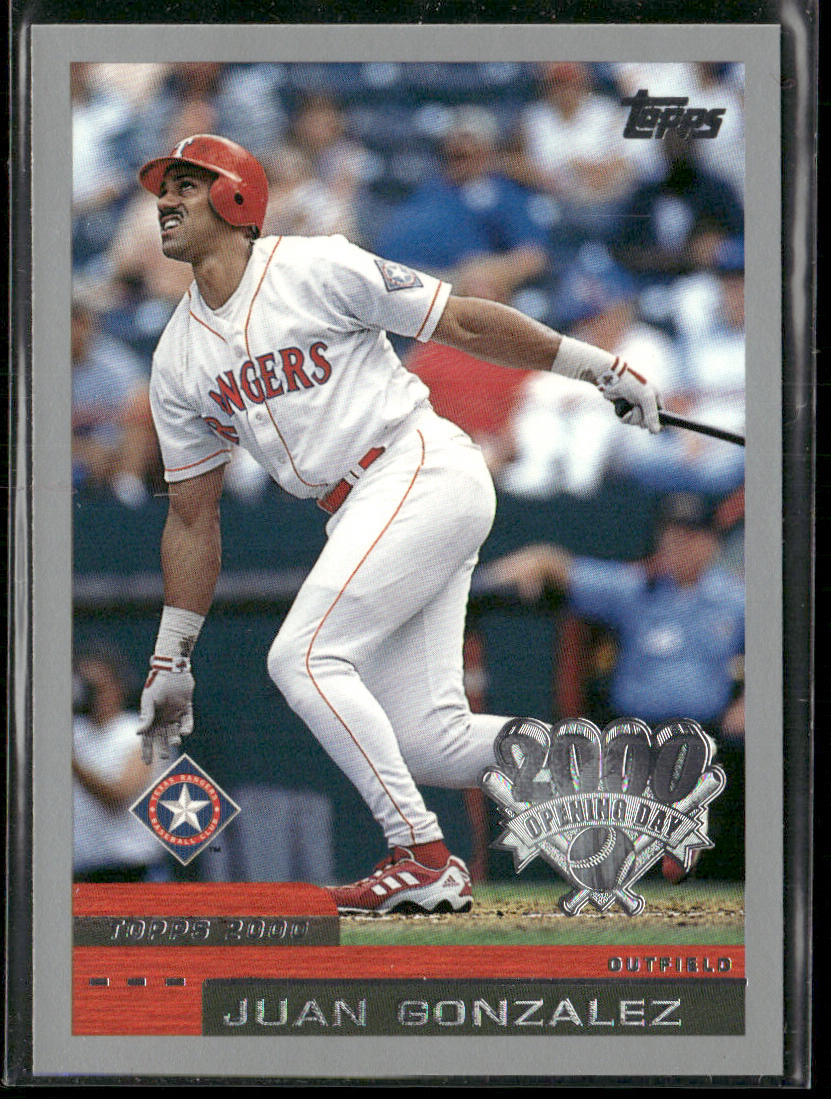 Juan Gonzalez 2000 Topps Opening Day #20 Texas Rangers front