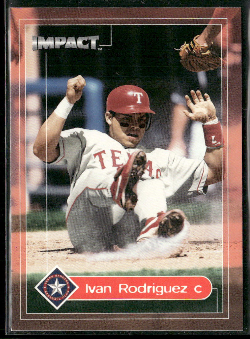 Ivan Rodriguez 2000 Fleer Impact #90 Texas Rangers front
