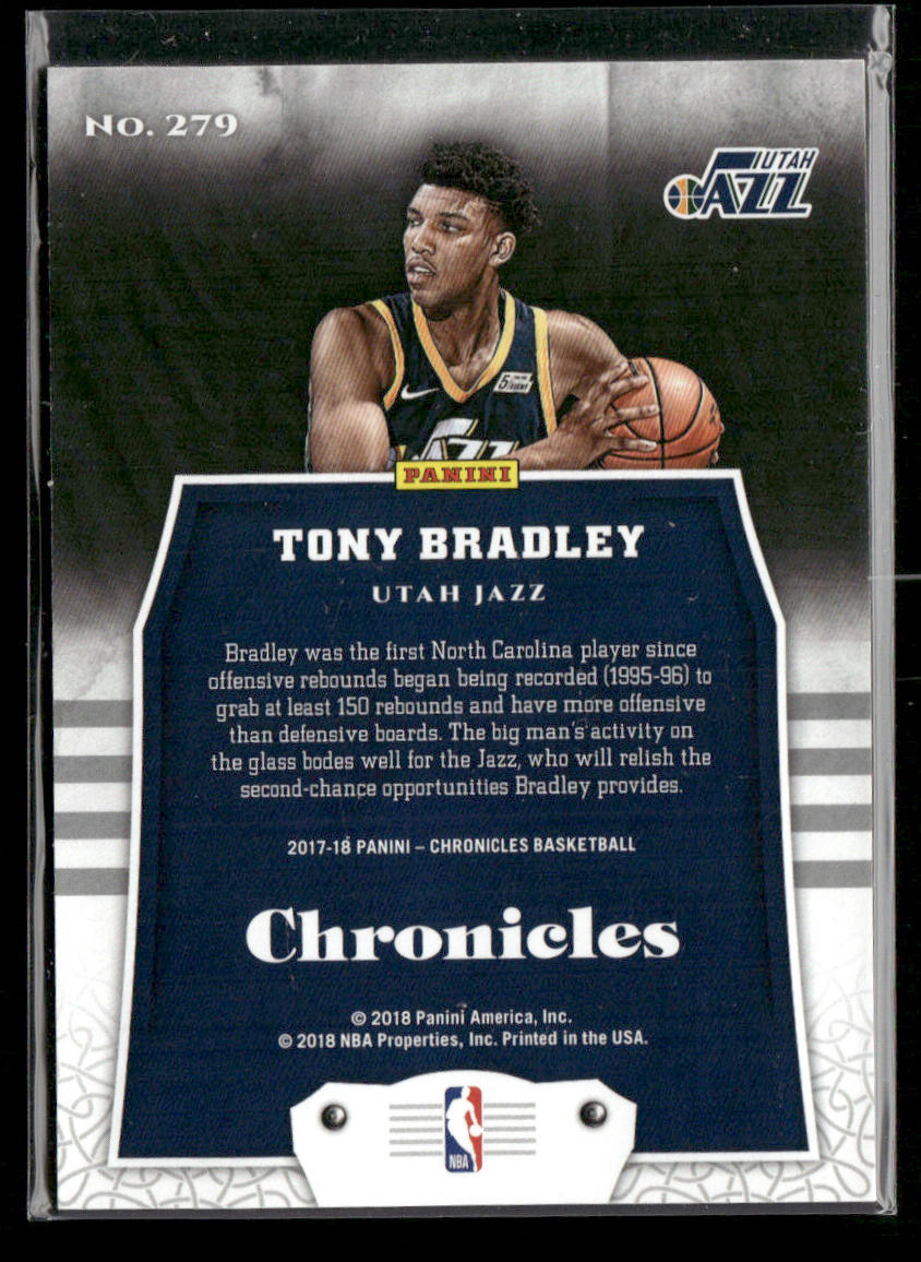 Tony Bradley 2017-18 Panini Chronicles #279 RC Utah Jazz