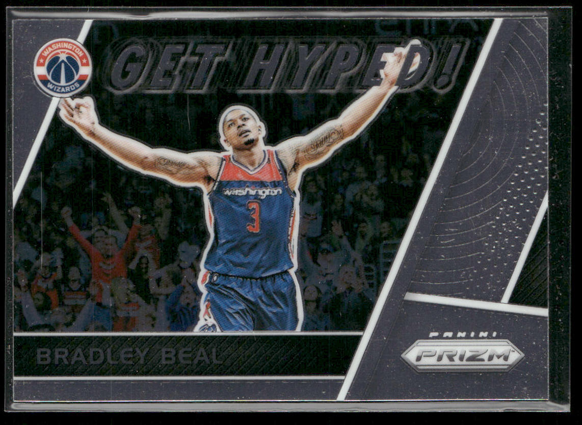 Bradley Beal 2017-18 Panini Prizm Get Hyped! #GH-BB Washington Wizards