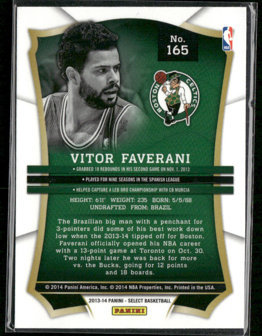 Vitor Faverani 2013-14 Panini Select #165 RC Boston Celtics