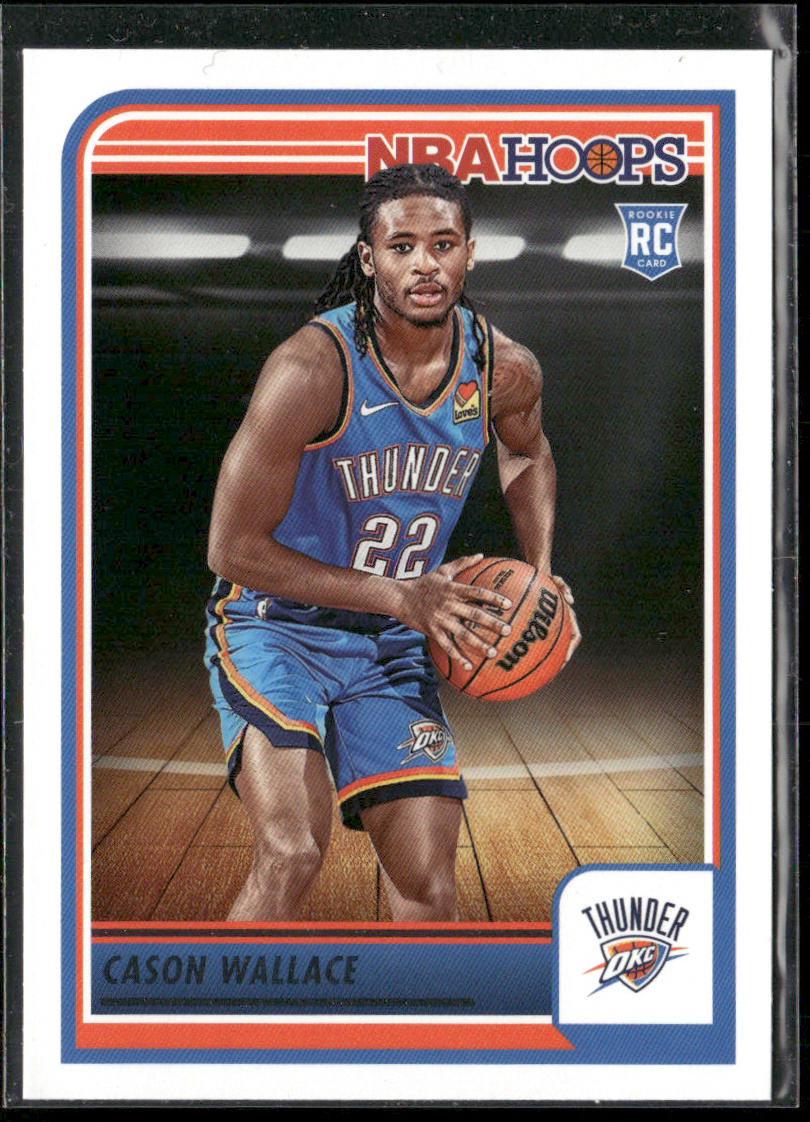 Cason Wallace 2023-24 Hoops #252 RC Oklahoma City Thunder