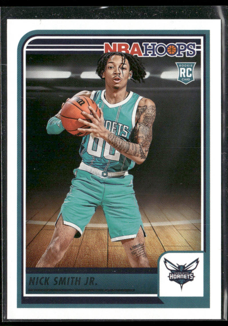 Nick Smith Jr. 2023-24 Hoops #235 RC Charlotte Hornets