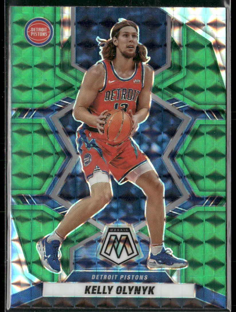 Kelly Olynyk 2021-22 Panini Mosaic Green #177 Detroit Pistons