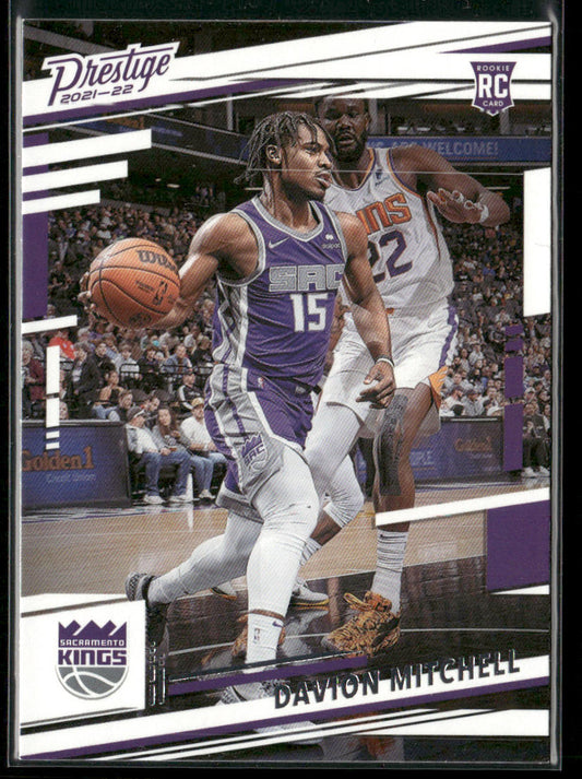 Davion Mitchell 2021-22 Panini Chronicles Green #51 RC Sacramento Kings