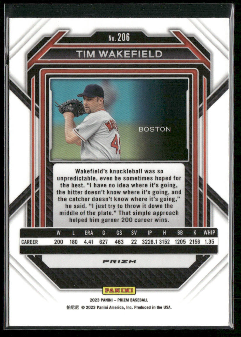 Tim Wakefield 2023 Panini Prizm Silver Prizms #206 Boston Red Sox