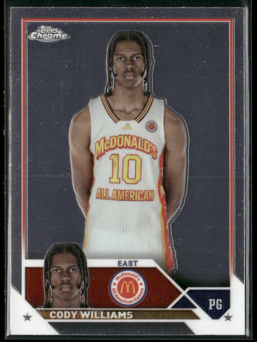 Cody Williams 2023 Topps Chrome McDonald's All American #60