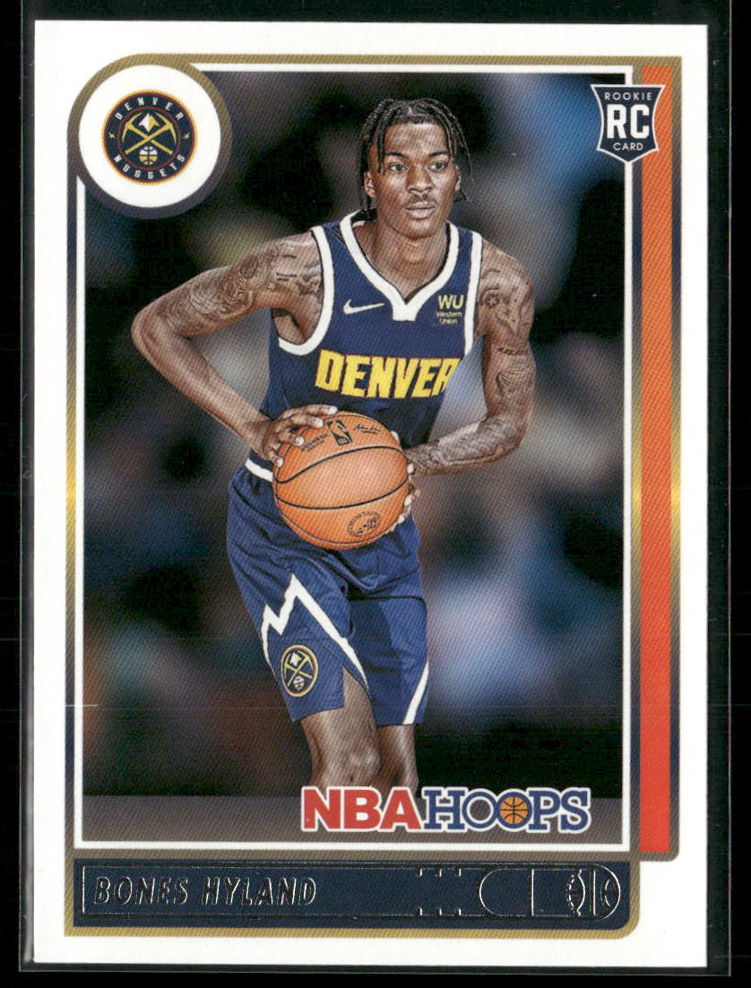 Bones Hyland 2021-22 Hoops #224 RC Denver Nuggets