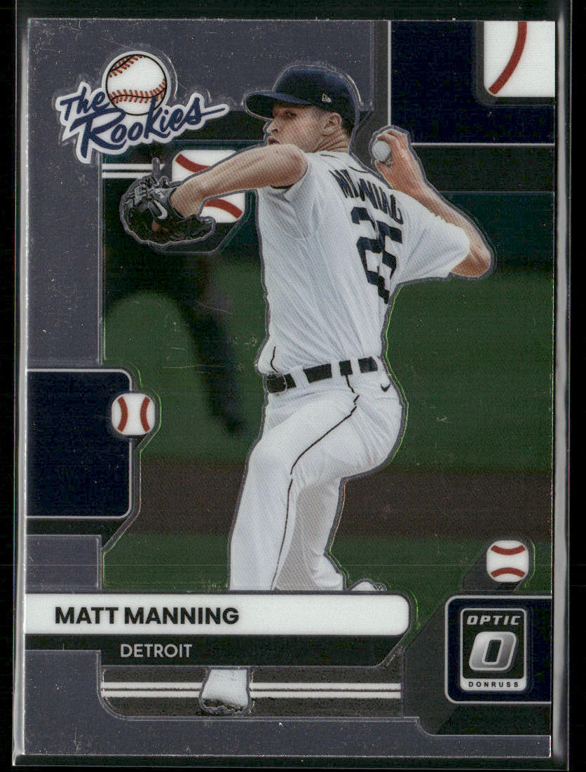 Matt Manning 2022 Donruss Optic The Rookies #TR-6 Detroit Tigers