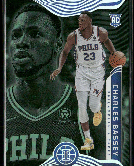 Charles Bassey 2021-22 Panini Illusions Emerald #195 RC Philadelphia 76ers