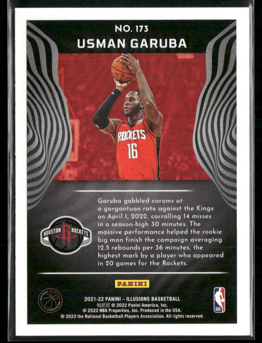 Usman Garuba 2021-22 Panini Illusions #173 RC Houston Rockets