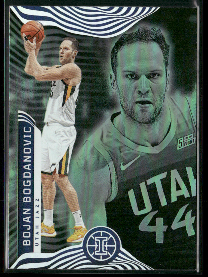 Bojan Bogdanovic 2021-22 Panini Illusions Emerald #35 Utah Jazz