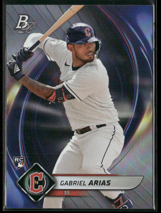 Gabriel Arias 2022 Bowman Platinum #97 RC Cleveland Guardians