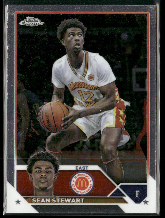 Sean Stewart 2023 Topps Chrome McDonald's All American #10