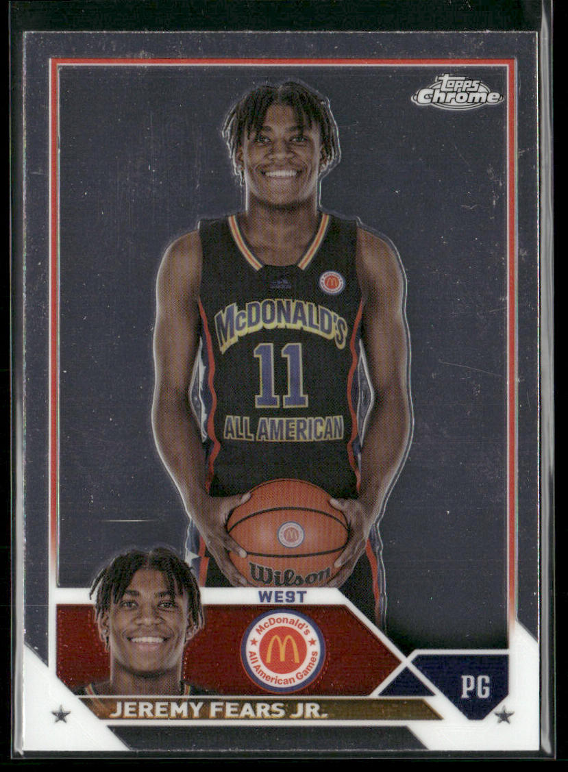 Jeremy Fears Jr. 2023 Topps Chrome McDonald's All American #65
