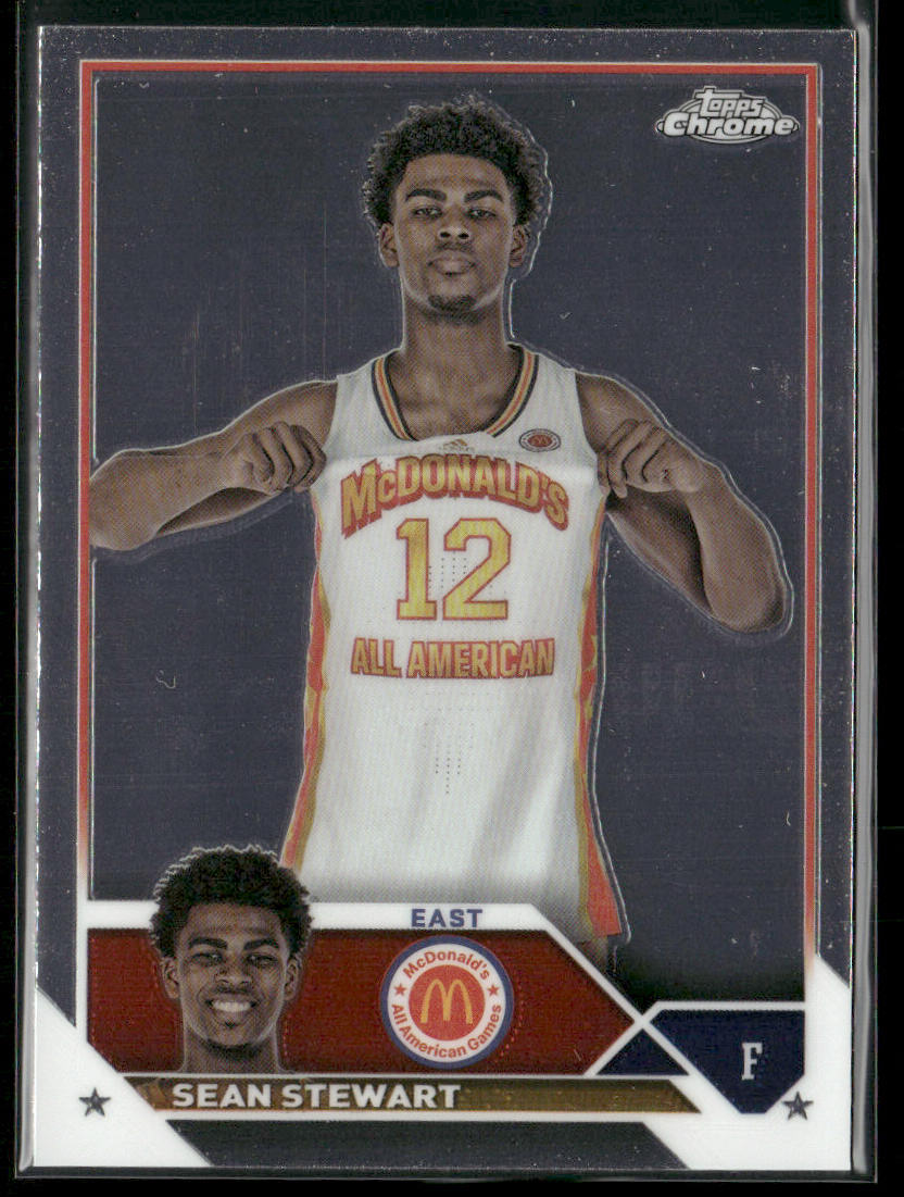 Sean Stewart 2023 Topps Chrome McDonald's All American #58