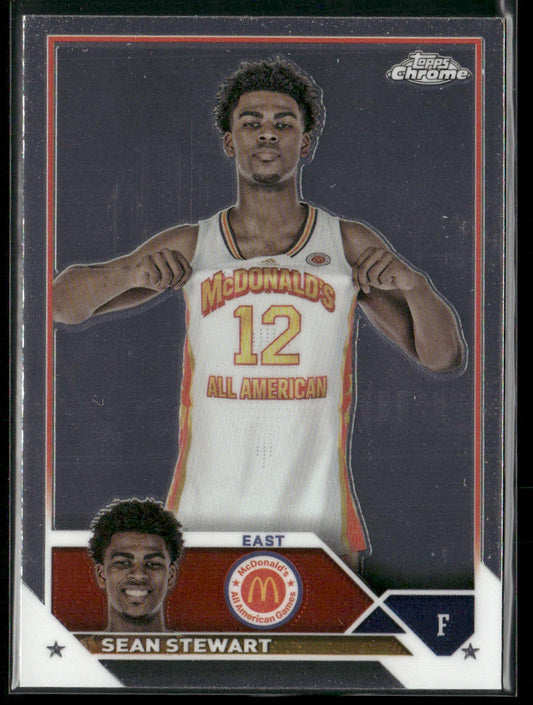 Sean Stewart 2023 Topps Chrome McDonald's All American #58