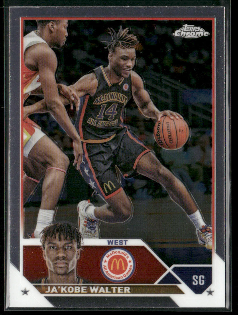 JA'Kobe Walter 2023 Topps Chrome McDonald's All American #24