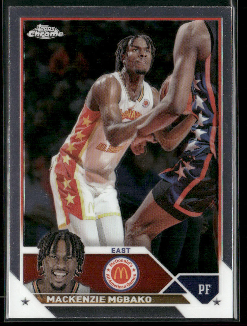 Mackenzie Mgbako 2023 Topps Chrome McDonald's All American #9