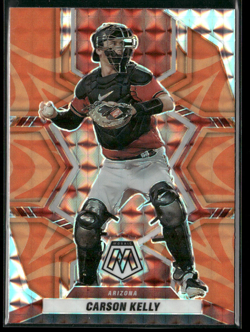 Carson Kelly 2022 Panini Mosaic Reactive Orange Mosaic #79 Arizona Diamondbacks