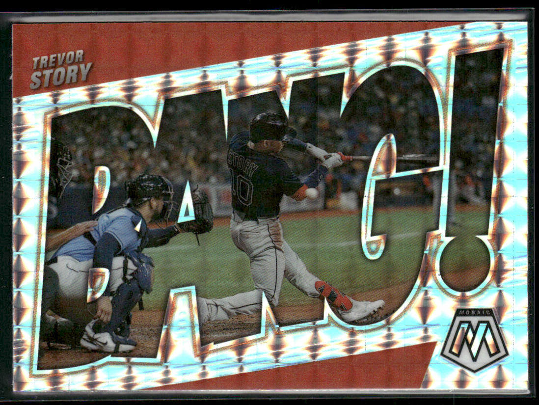 Trevor Story 2022 Panini Mosaic Bang! Mosaic #BG-7 Boston Red Sox
