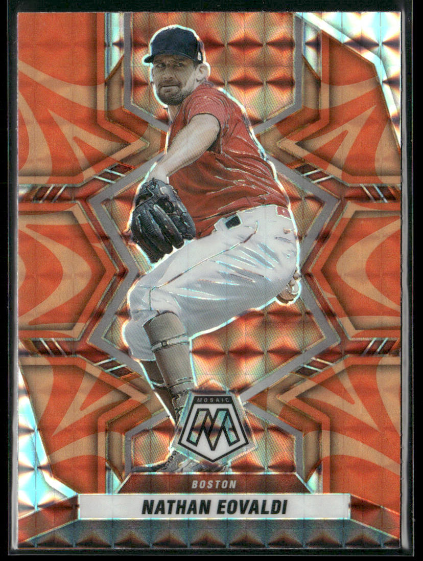 Nathan Eovaldi 2022 Panini Mosaic Reactive Orange Mosaic #103 Boston Red Sox