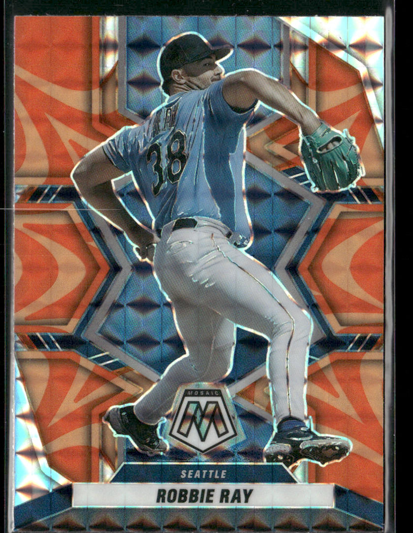 Robbie Ray 2022 Panini Mosaic Reactive Orange Mosaic #153 Seattle Mariners