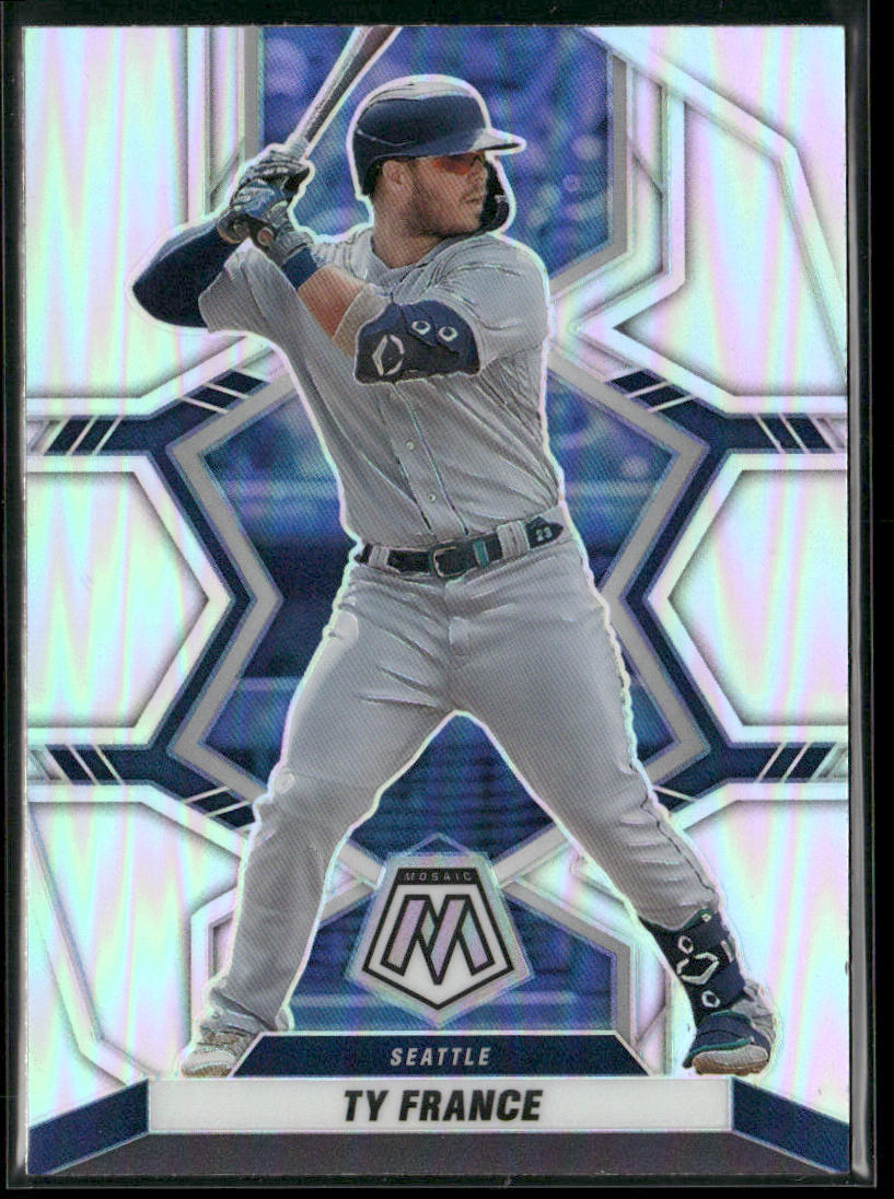 Ty France 2022 Panini Mosaic Silver Prizm #82 Seattle Mariners