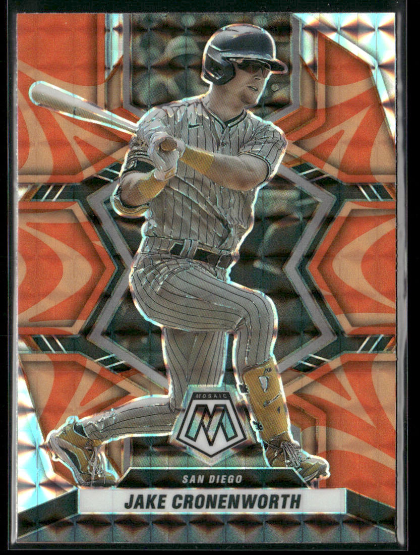Jake Cronenworth 2022 Panini Mosaic Reactive Orange Mosaic #162 San Diego Padres