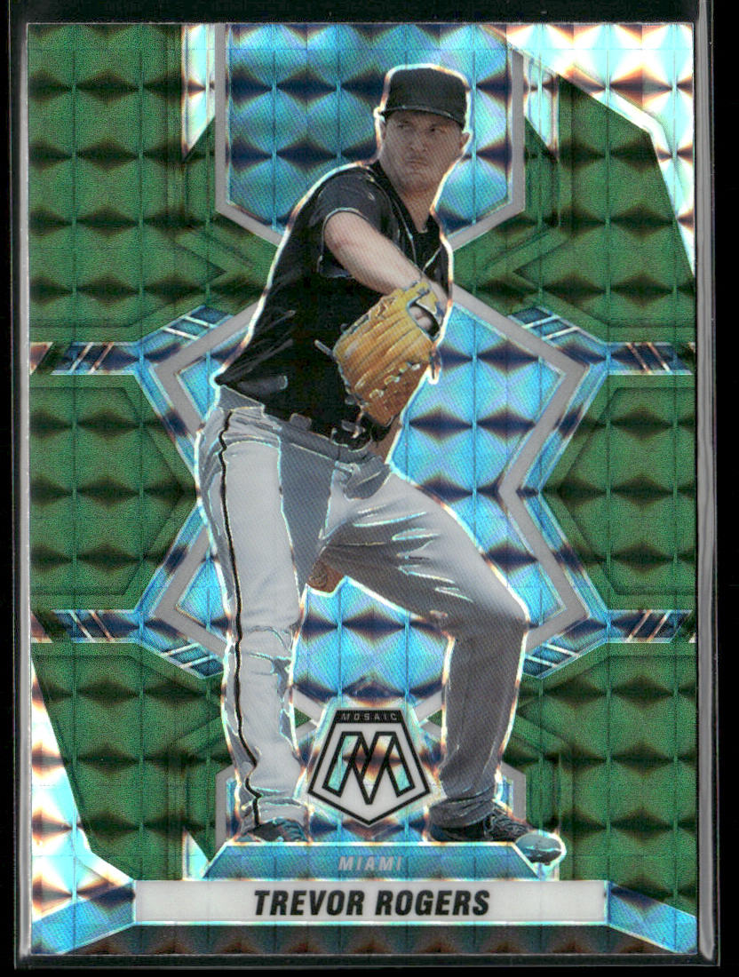 Trevor Rogers 2022 Panini Mosaic Green Mosaic #22 Miami Marlins