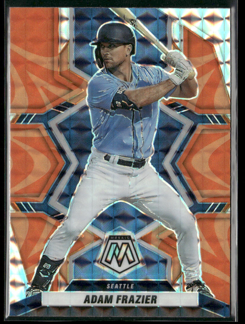 Adam Frazier 2022 Panini Mosaic Reactive Orange Mosaic #47 Seattle Mariners