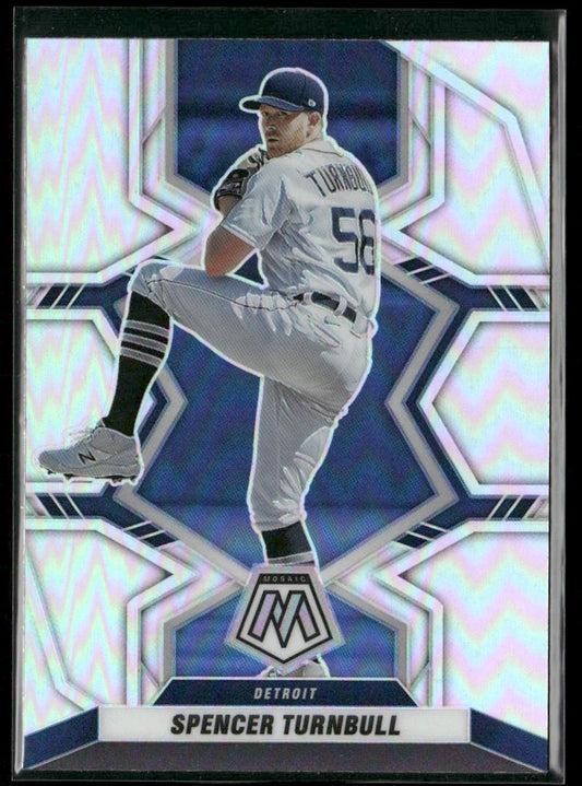 Spencer Turnbull 2022 Panini Mosaic Silver Prizm #90 Detroit Tigers