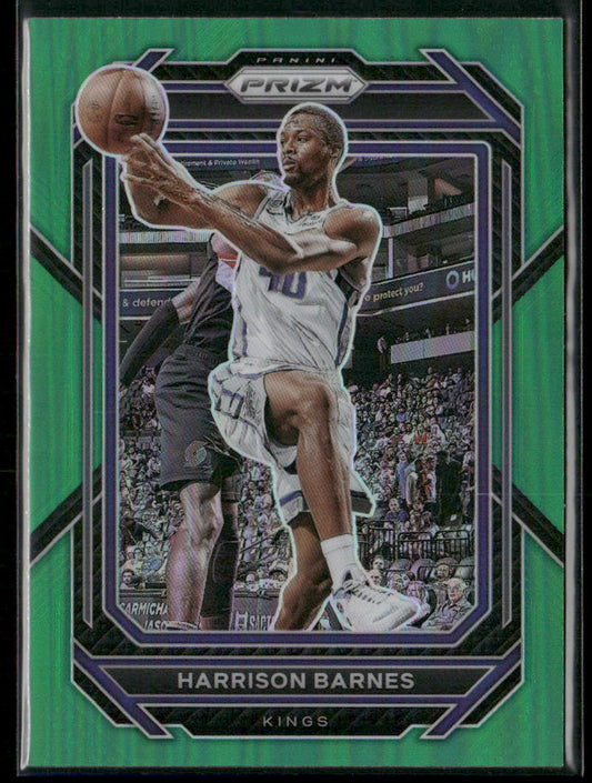 Harrison Barnes 2022-23 Panini Prizm Prizms Green #131 Sacramento Kings