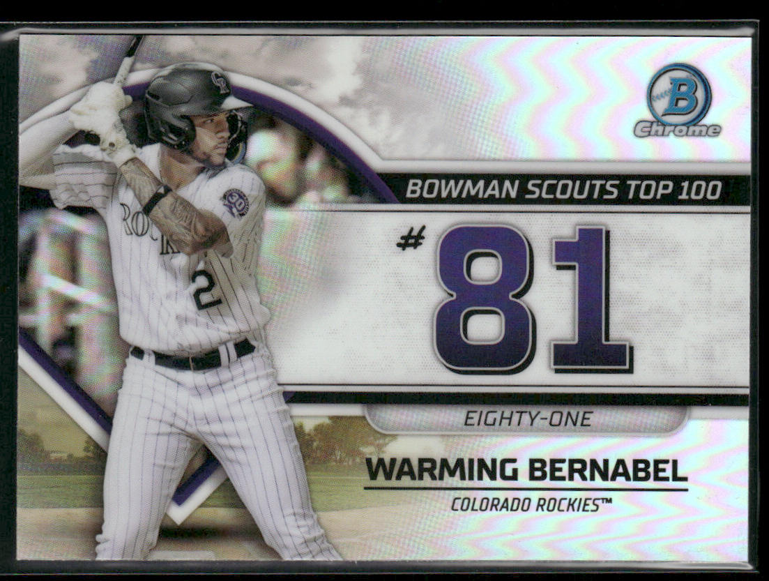 Warming Bernabel 2023 Bowman Bowman Scouts Top 100 #BTP-81 Colorado Rockies