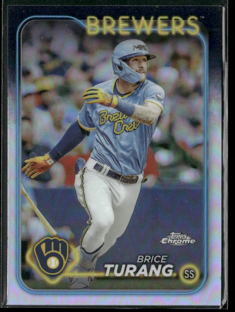 Brice Turang 2024 Topps Chrome #272 Milwaukee Brewers