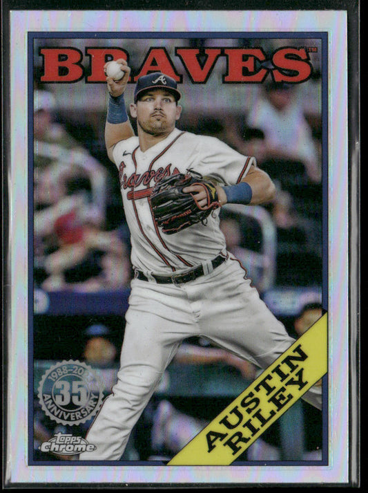 Austin Riley 2023 Topps Chrome 1988 Topps Baseball 35th Anniversary #88BC-3